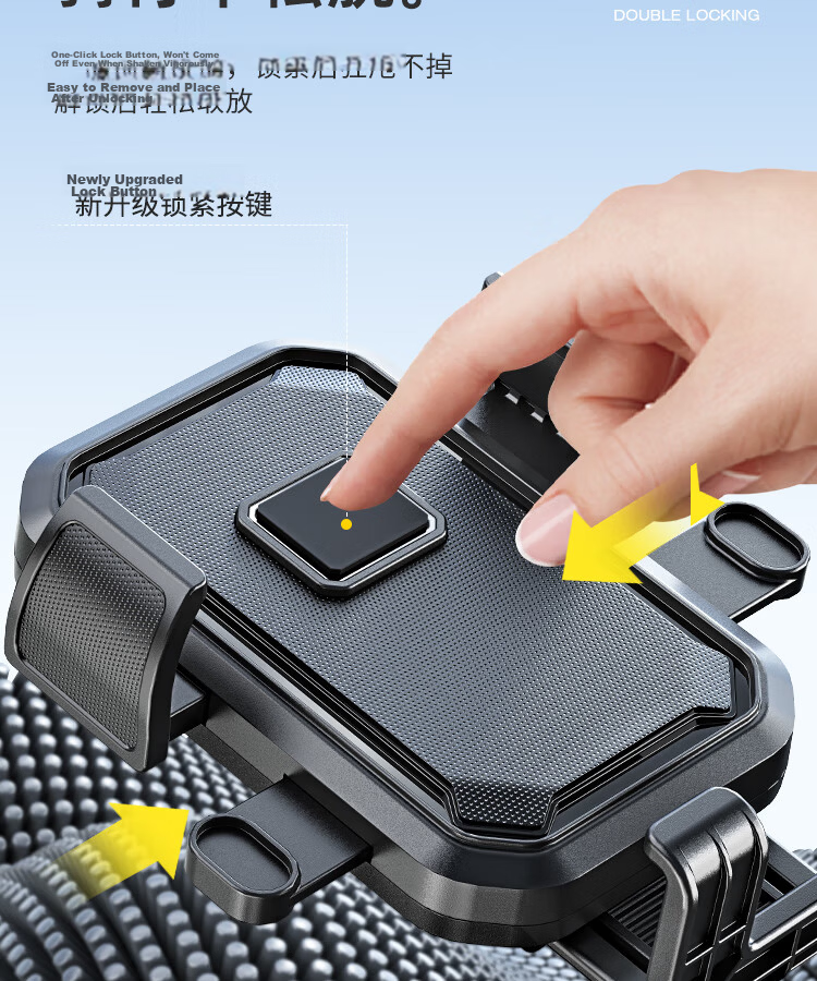 Yaphtes Electric Bike Phone Holder Battery Scooter Delivery Navigation Mount Motorcycle Riding Gear Accessory Mirror Base Model 4