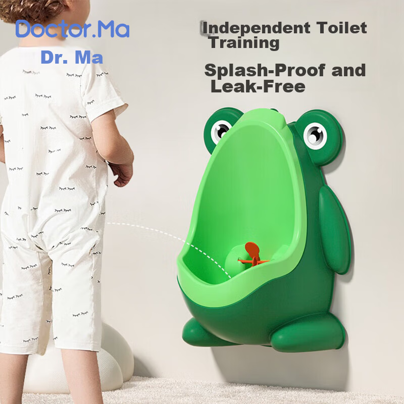 Dr. Ma Children's Urinal Boy Standing Urinal Toddler Urine Pot Frog Toilet Seat