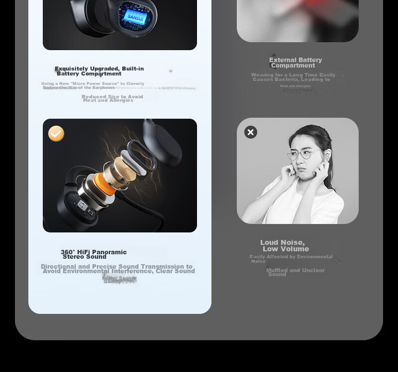 SANSUI W156 Pro Bone Conduction Bluetooth Earphones IPX8 Waterproof Wireless Sports Running Non-In-Ear Cycling with 32GB Memory 4