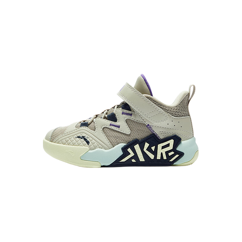 ANTA Kids Boys Sports Shoes Toddler Basketball Shoes A12549918H Durable Shock Absorption Cement Court