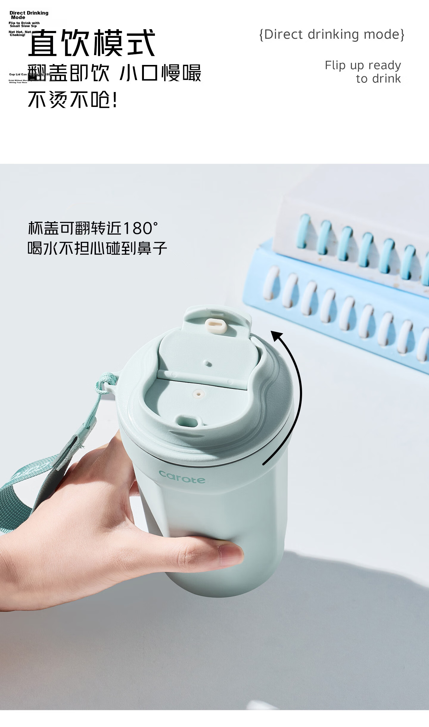 Carrot Portable Coffee Tumbler Insulated Stainless Steel Water Bottle for Men and Women Birthday Gift 6