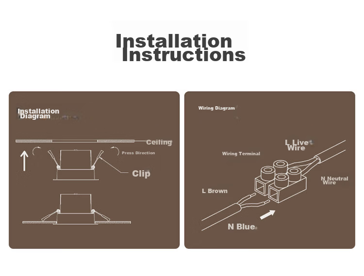 BULL Frameless Full-Spectrum Eye Protection LED Recessed Downlight 7W 5700K Anti-Glare No Main Light 24