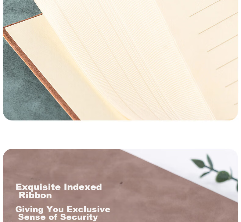 Deli Customizable Notebook Fashionable Leather Cover Business Soft Sheepskin Diary Thickened Meeting Notes A5/80 Sheets Green BP107 11