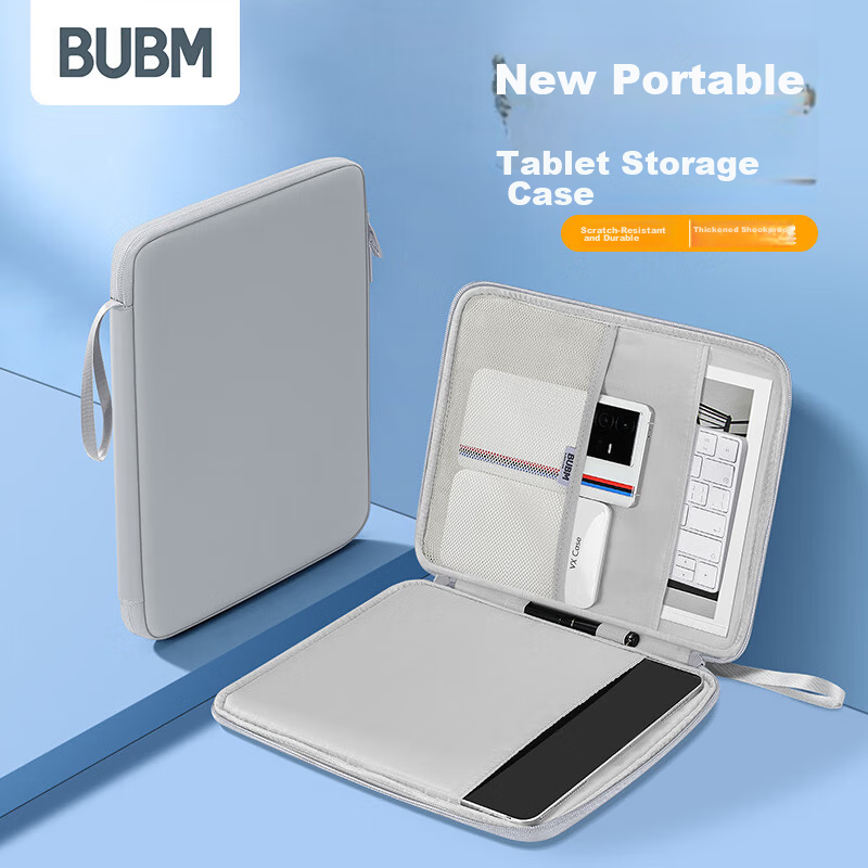 BUBM iPad Tablet Sleeve 11 Inch Protective Case Apple Huawei Tablet Accessories Storage Bag Black