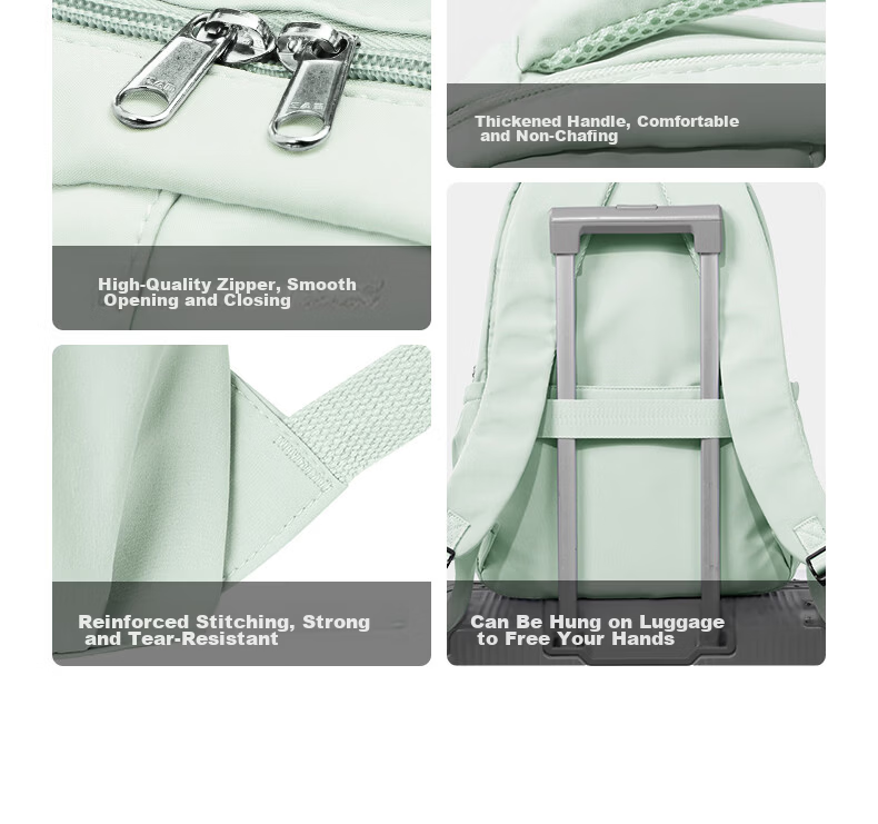 Landcase Backpack for Middle School Girls, High School and College Students, Stylish Campus Shoulder Bag, Unisex Laptop Backpack 1606 Light Green 25