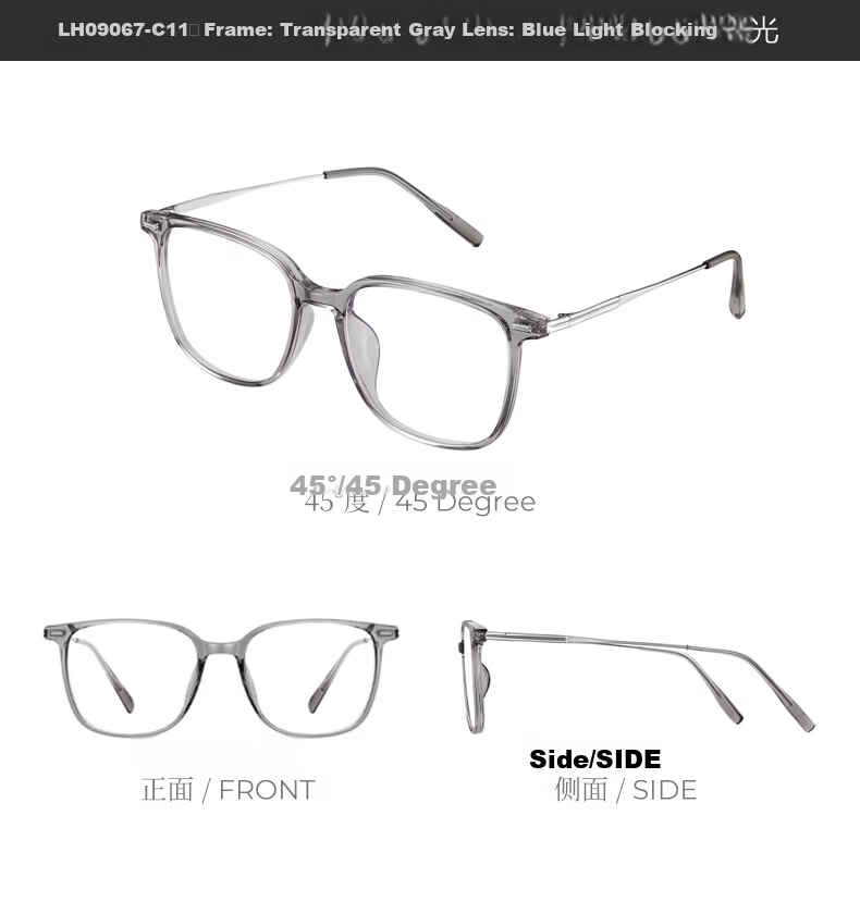 ZEISS Lenses, Cold Tea Color Glasses, Ultra-Light Titanium Frame, Blue Light Blocking Eyeglasses, Women's And Men's Styles, Myopia Glasses Frame, Prescription Available 21