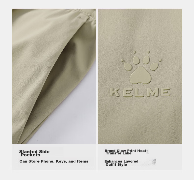 KELME Men's Ice Cooling Sunscreen Quick-Dry Pants Summer New Commuter Casual Straight-Leg Sports Trousers Agate Black L 24