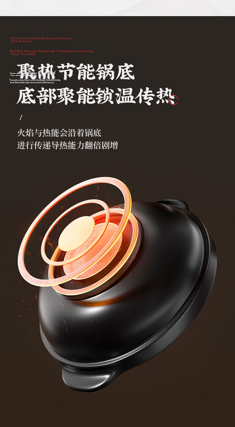 Royalstar Ceramic Clay Pot for Rice, Soup, And Stew, Heat-Resistant, Non-Cracking, Gas Stove Compatible, Wide-Mouth, 2.1L 9