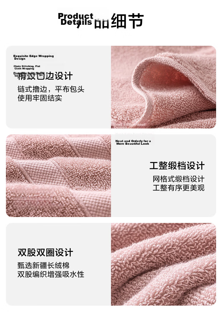 JDJZ 400g Extra Soft Cotton CP Bath Towel A Class Extra Large Thick Absorbent Unisex Bath Towel Grey Blue 17