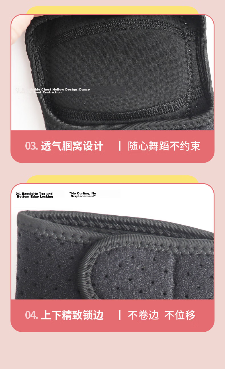 LI-NING Kids Dance Knee Pads Unisex Knee Protection for Ground Contact Sports Meniscus Support Women's Running Knee Guards 15