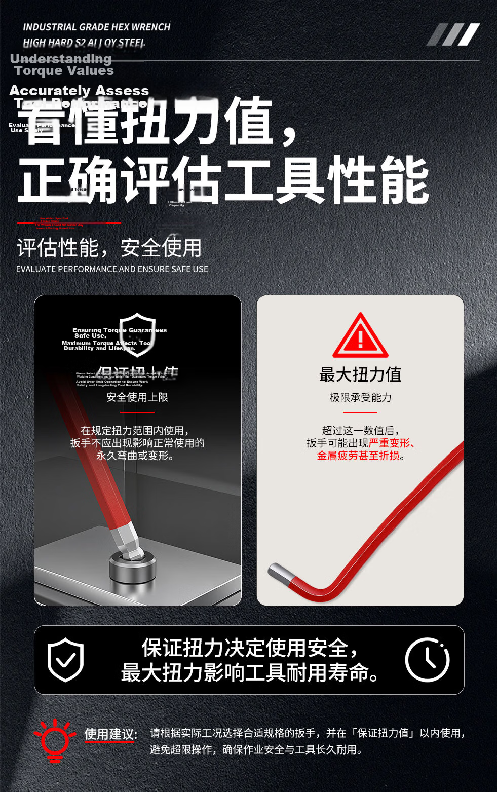 EIGHT Imported Bailey Short Ball-End Hex Key Wrench Set Alloy Steel 8-Piece TS-8 2