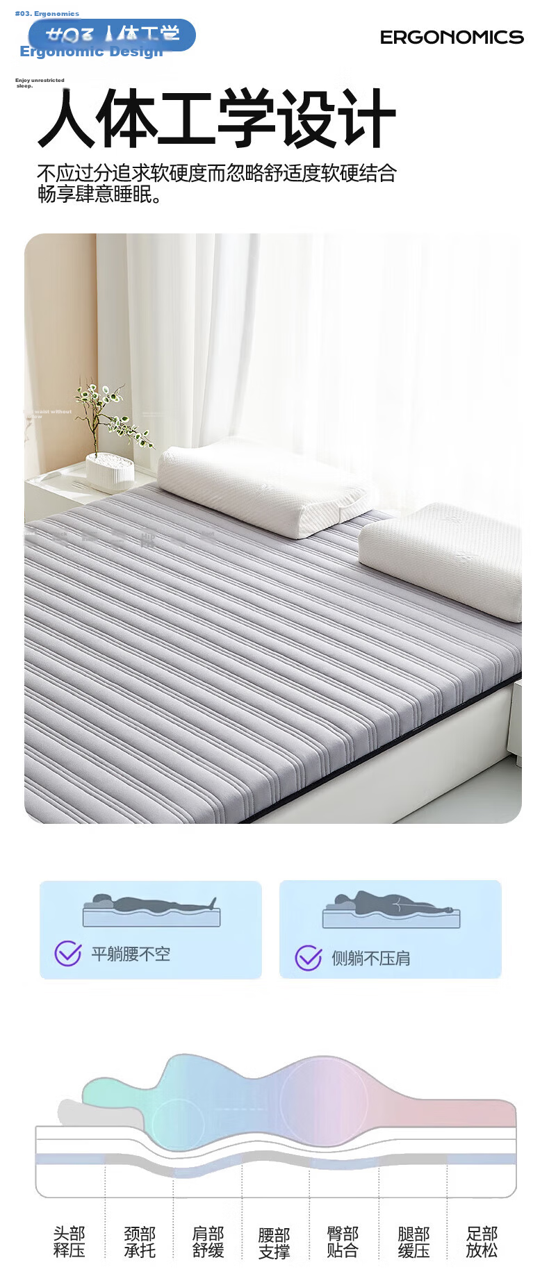 Wuyinliangpin Bedding, Soybean Fiber Mattress Cover, Student Foldable Mattress, Dormitory Bunk Bed Cover, 0.9 Meter Bed 5