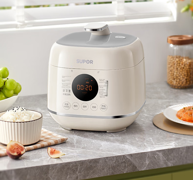 SUPOR New Titanium Model, 100kPa Fresh Breathing 3L Electric Pressure Cooker, Non-Coated, 10-Minute Quick Cooking Rice Cooker, High-Pressure Cooker for 1-3 People, Home Use, SY-30FC3007 6