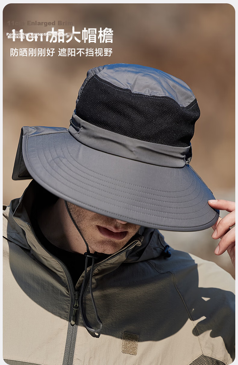 MISSION UV Sun Protection Hat for Men, Wide Brim Fishing, Bucket, Hiking Hat, Summer Outdoor UV Resistant Sun Hat 2