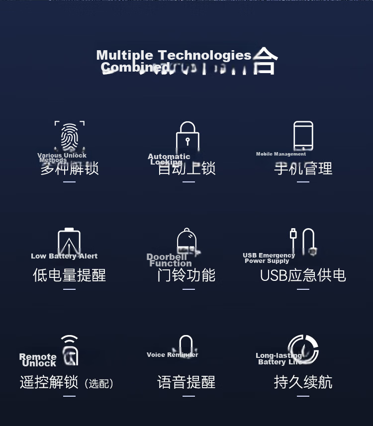 HIKVISION Glass Door Intelligent U-Shaped Access Control System without Drilling, Office Smart Password U-Shaped Access Control Card Door Lock with Mobile Phone Bluetooth Mini-Program Management U-Shaped Access Control 2