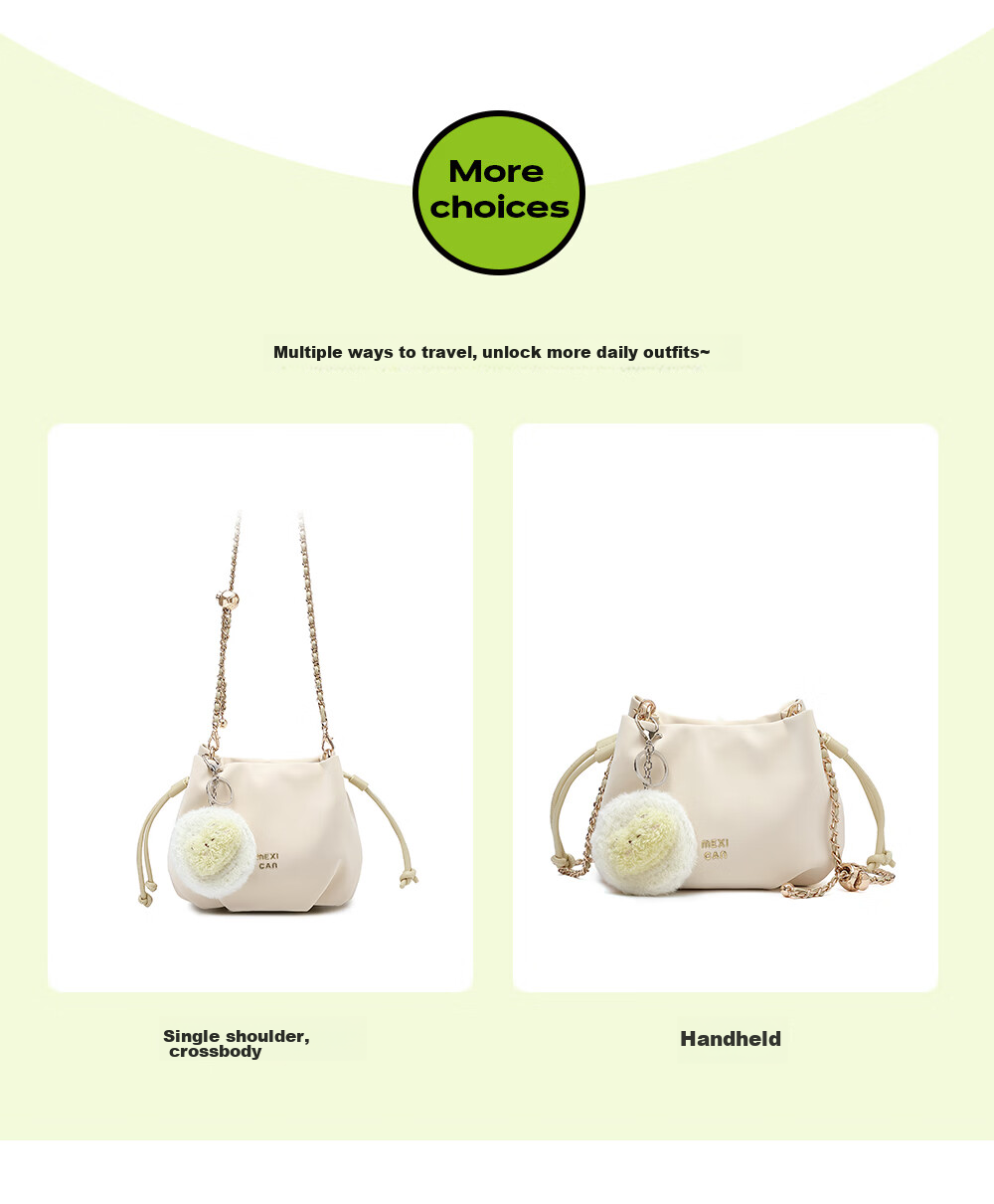 MEXICAN Handbag for Women, 2026 Light Luxury Shoulder Crossbody Bag, Bucket Cloud Bag, Valentine's Day Gift for Wife Or Girlfriend 15