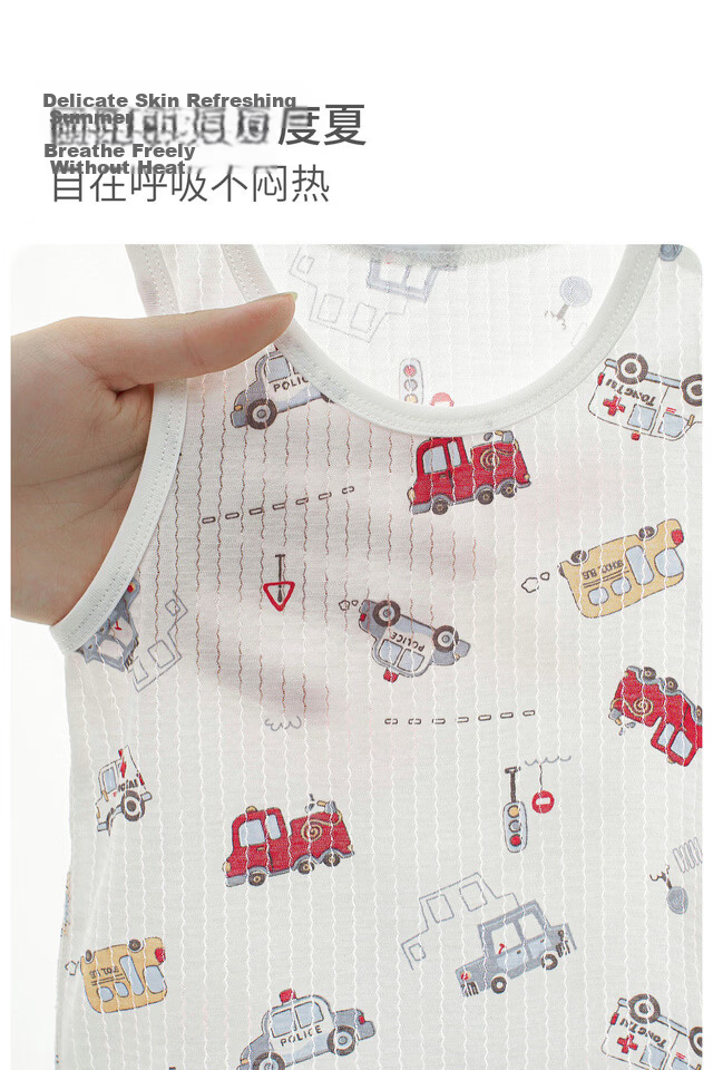 TONGTAI Baby Vest Summer Toddler Clothing Kids Casual Top Boys Girls Lightweight Sleeveless Shirt Off-White 73cm 8