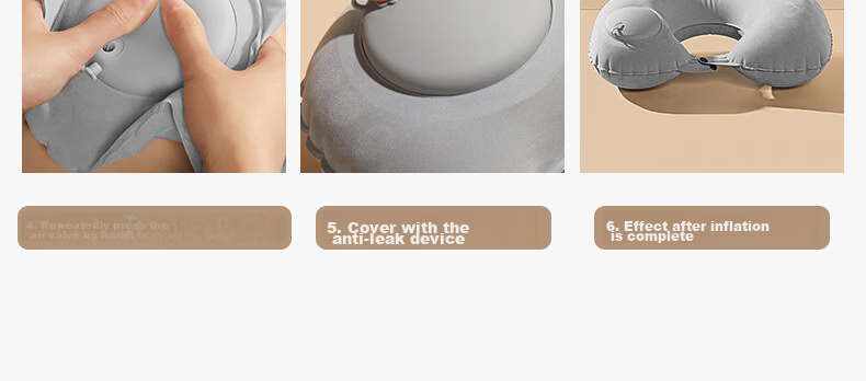 Jingxun Inflatable U-Shaped Travel Neck Pillow Plush Version 25