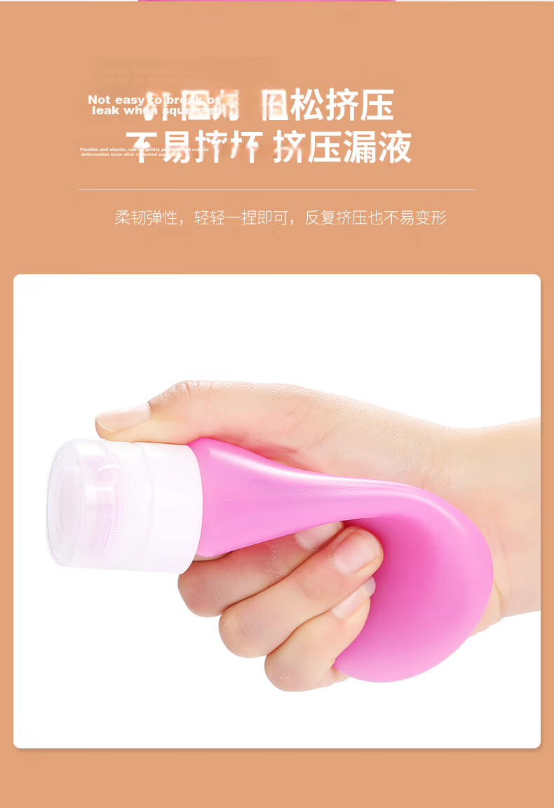40,000km Travel Portable Shampoo and Body Wash Refillable Press Bottle Toiletry Travel Dispenser Bottle 5