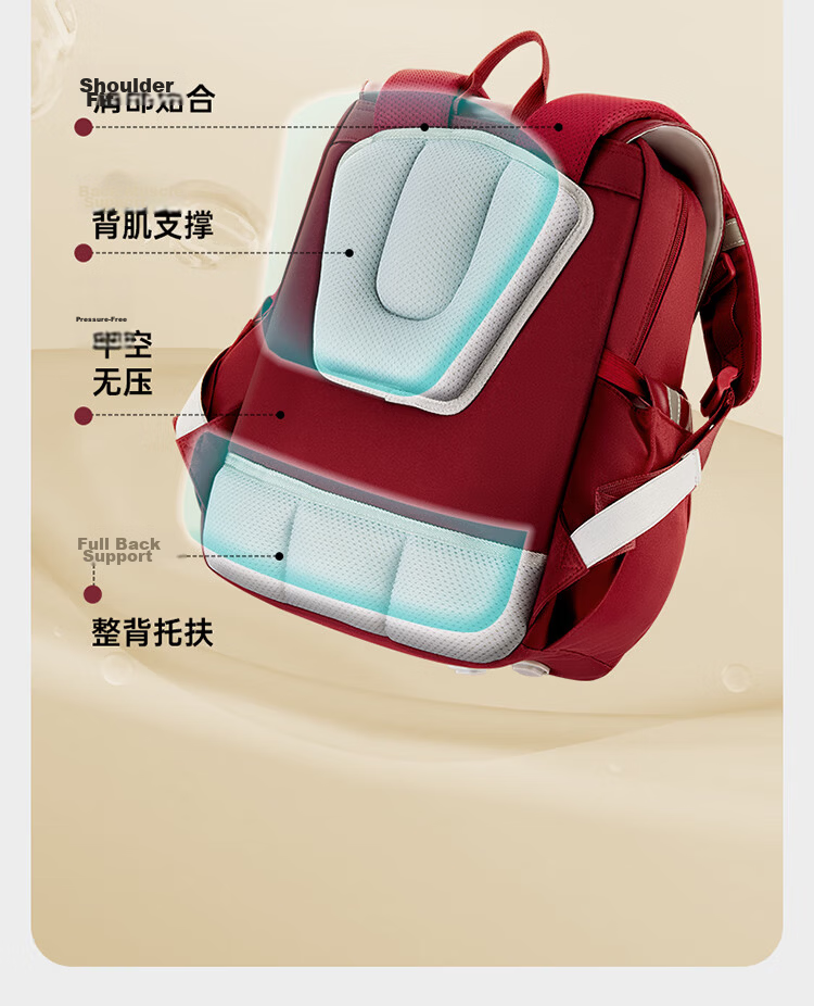 Disney Backpack for Primary School Girls Grades 1-3, Spine-Protecting, Load-Reducing, Lightweight, Multi-Compartment, Large Capacity Children's Backpack Shoulder Bag 5