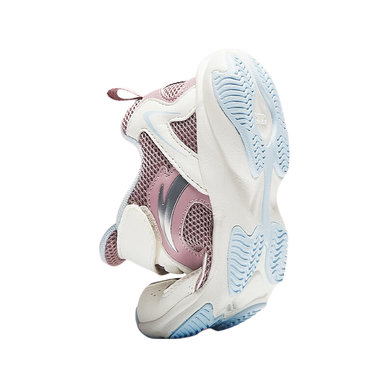 Anta Kids Autumn Sports Shoes Girls Baby Velcro Non-slip Walking Casual Shoes A12430003H