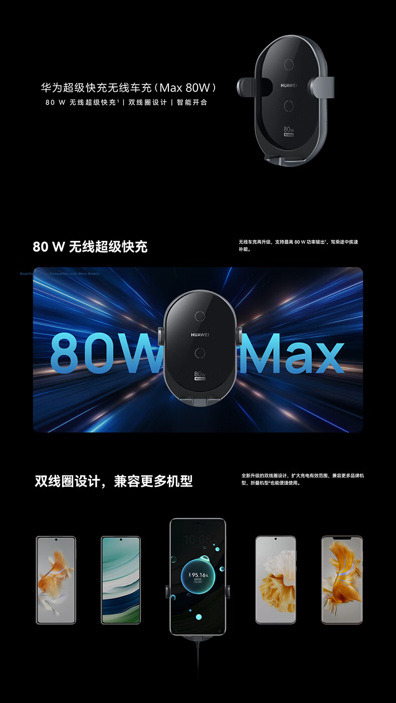 HUAWEI Car Charger, 100W Super Fast Charging, MateXTs Original Accessory, Compatible with HUAWEI Pura80/HUAWEI Mate80/Apple IPhone15/16, Phones And Laptops 2