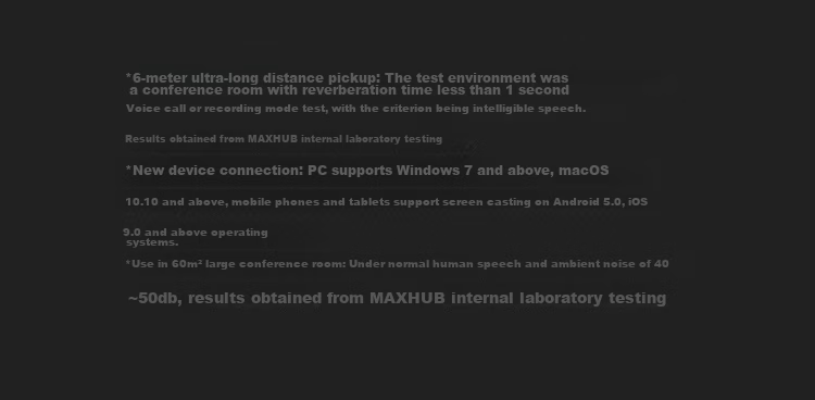 MAXHUB Video Conference Omnidirectional Microphone / 6m Pickup Driver-Free Wireless Bluetooth Speaker / Tencent Meeting Certified / 40㎡ Conference Room Solution BM31S 8