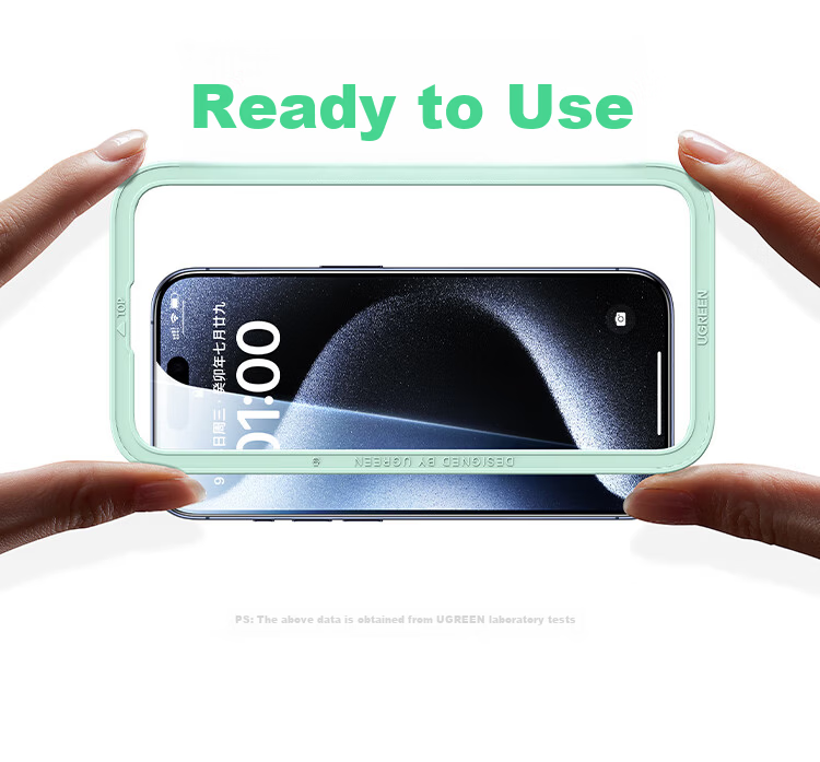 UGREEN [No Black Border, No Screen Obstruction] Tempered Glass Screen Protector for iPhone 14 Plus, Compatible with iPhone 13 Pro Max, Borderless HD Anti-Fingerprint Shockproof Protective Film, 3-Pack 18