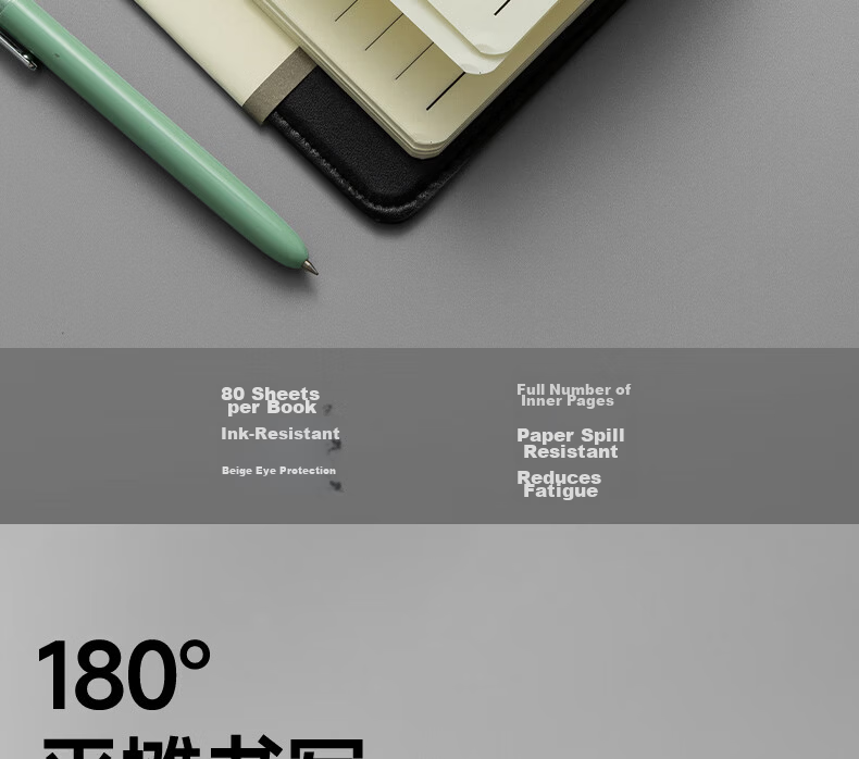 M&G Color-Block Soft Leather Cover Notebook, Meeting Office Supplies, Conference Record Book, Affordable Diary, Journal, Business 25K120 Single Book APYD2K78 10