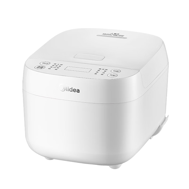 Midea Rice Cooker 3L Small Electric Rice Cooker for 2-4 People, Antibacterial Non-Stick Inner Pot, Fast Cooking, Multi-Functional Micro-Pressure, Smart Reservation, Multi-Purpose Steamer RE319