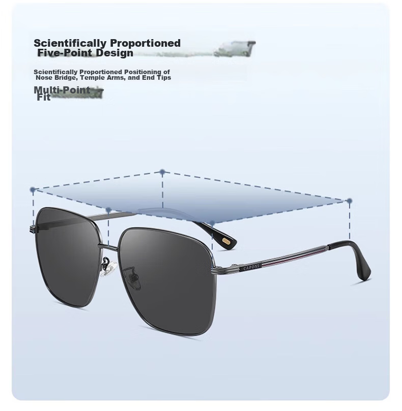 CAPONI HD Polarized Sunglasses for Men and Women Outdoor Driving Fashion UV Protection 9