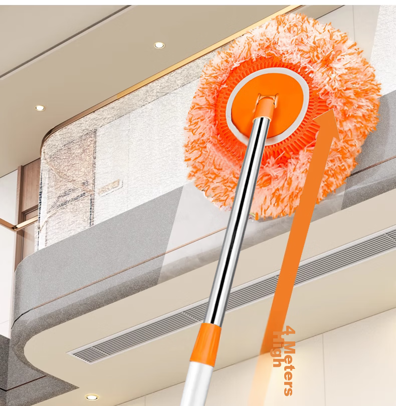 YNK·UNIORAM Sunflower Telescopic Mop Household One-Push Clean Hands-Free 2025 New Sunflower Ceiling Cleaning Tool 13