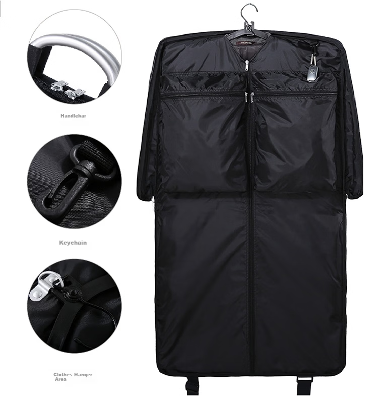 LEXON Suit Storage Bag Men's Travel Business Suit Case Clothing Organizer Travel Bag Formal Wear Bag Blue Black Gift 10