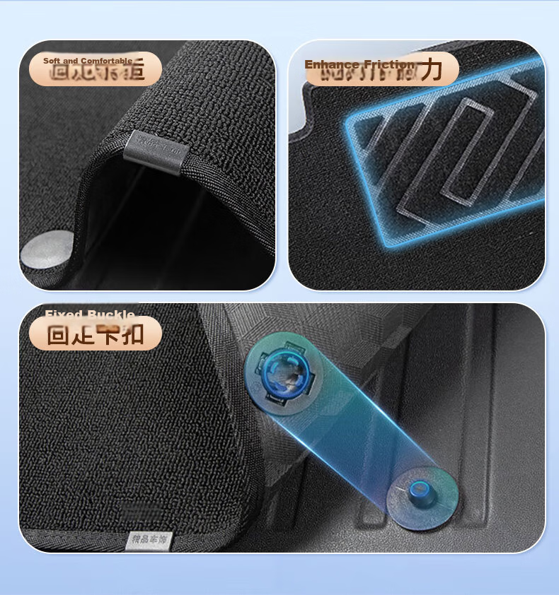 Buleishen TPE Car Floor Mats Specifically for Geely Dihao 2018-2021 Models [Champion Recommended] 7