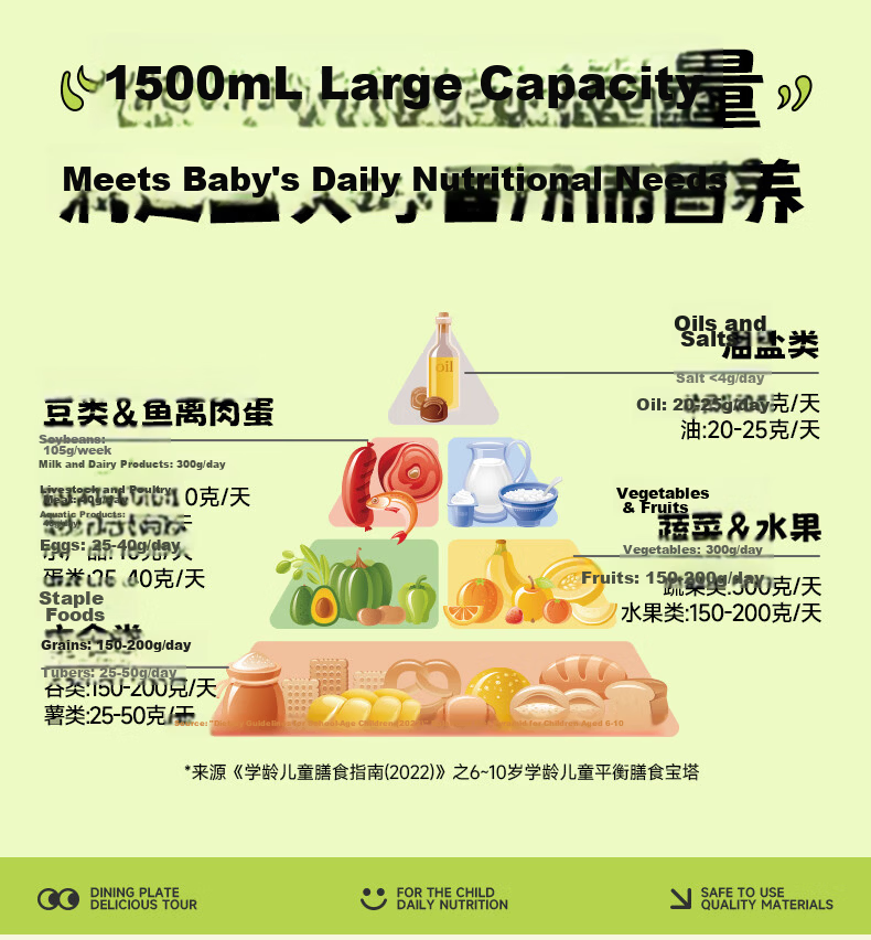 SUPOR Student Lunch Box Children's Bento Box 316L Stainless Steel Large Capacity Work Lunch Container 5
