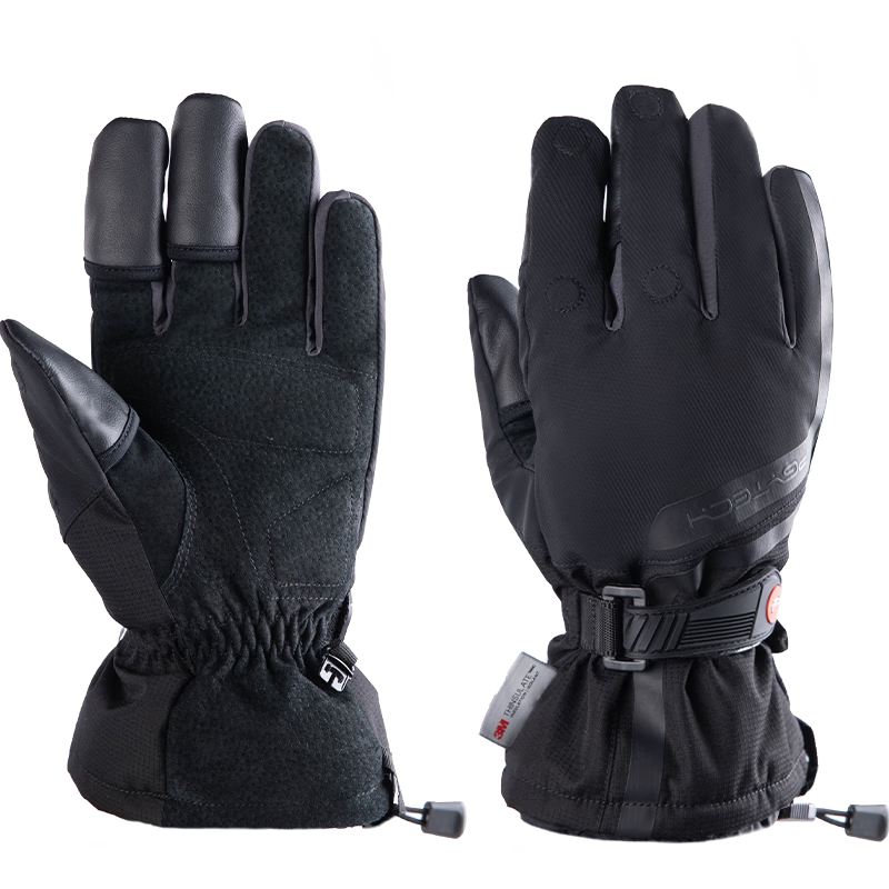 PGYTECH Photography Gloves Fleece Lined Warm Gloves Cold Resistant Cycling Skiing Camera Photography Gloves Fingerless Touchscreen Waterproof Winter Outdoor Professional Gloves Size M