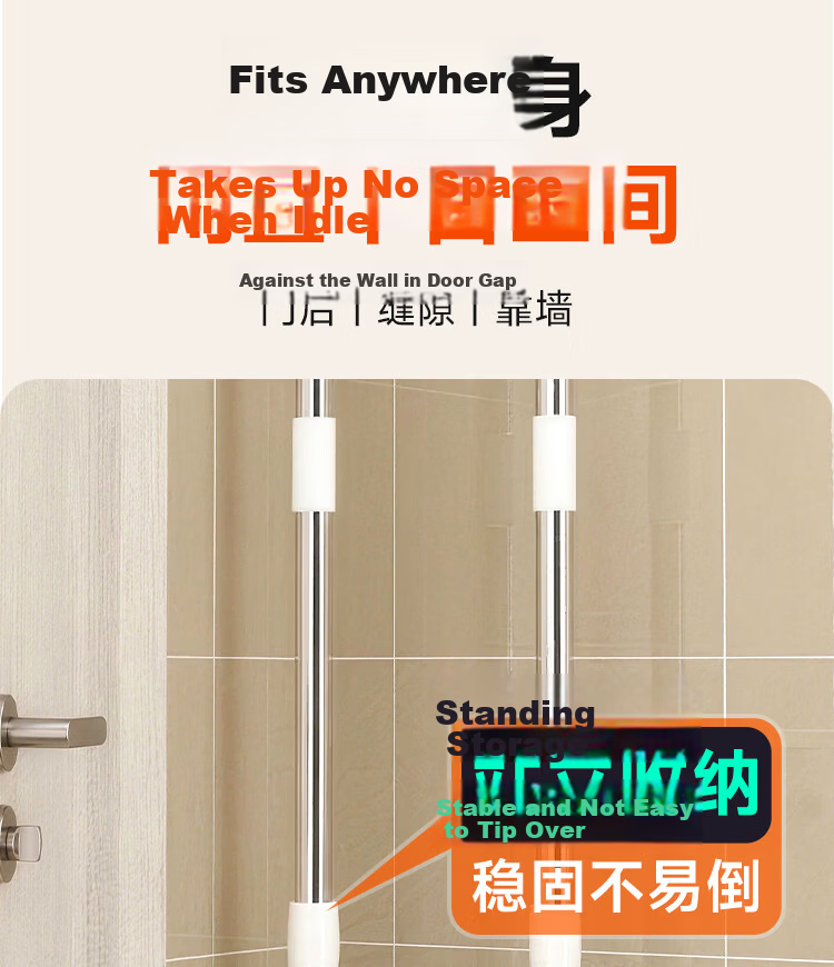 Jiabangshou Flat Mop Household One-Drag Clean Hands-Free Washing 2026 Absorbent Lazy Floor Mop Magic Mop Integrated Wash and Dry 13