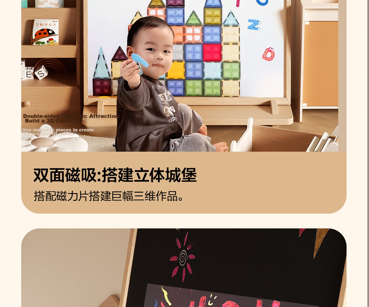 Dimoarch Erasable Magnetic Drawing Board for Children, Colorful Writing Pad with Little Chick Design, Birthday Gift for Boys And Girls 10