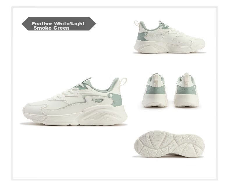 361° Women's Sports Shoes, Autumn Leather Upper, Commuter Water-Resistant, Thick-Soled Casual Running Shoes for Women, 682336712-5 31