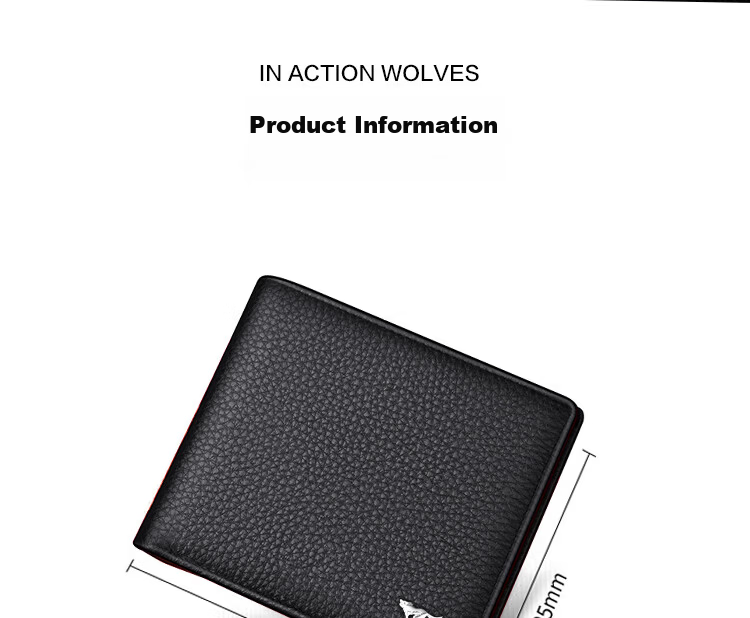 Seven Wolves Men's Genuine Leather Short Wallet Multifunctional Bill Holder ID Card Case 2026 New Birthday Gift for Boyfriend Husband 15