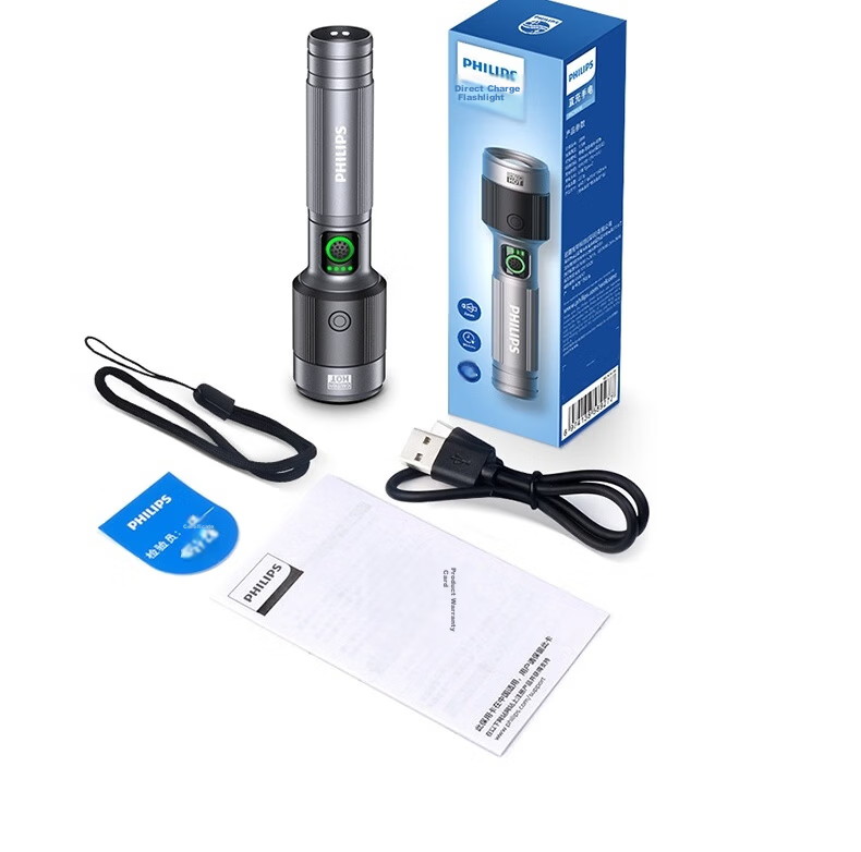 PHILIPS Multifunctional High-Power Flashlight Long Battery Life Adjustable Camping Light Detachable Battery SFL6253 31