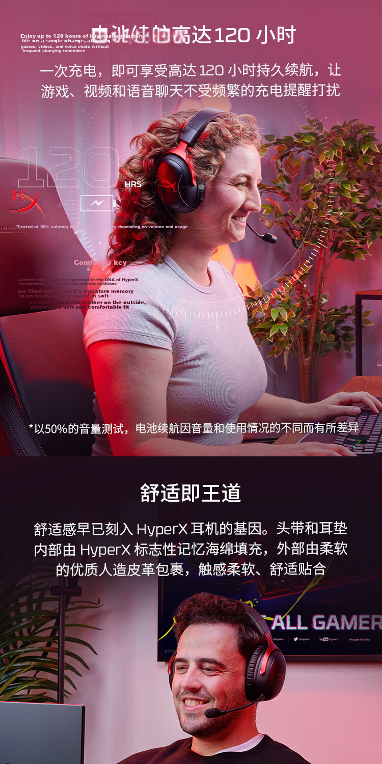 HYPERX Cloud III S Wireless Enhanced Edition Bluetooth Gaming Headset, Cloud III S Black, Over-Ear Gaming Headphones, Compatible with Triangular Actio 2