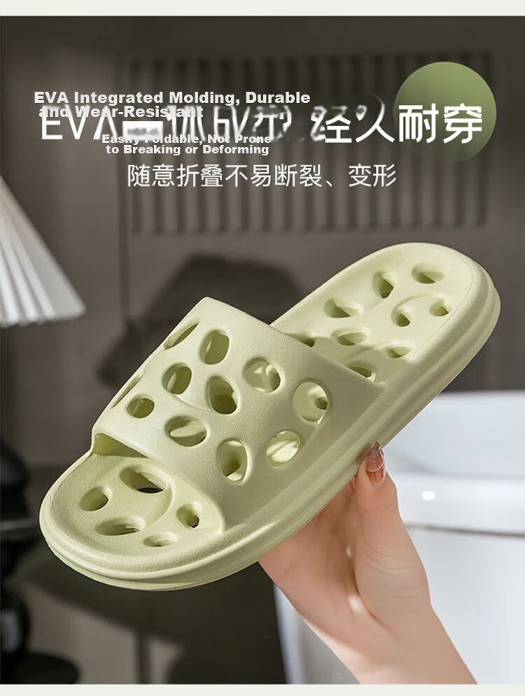 Lidani Men's Bathroom Hollow Out Slippers 2026 Quick-Dry Shower Non-Slip Summer Shower Room Sandals 4