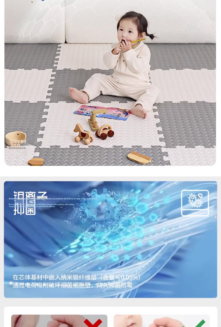 Zichen Foam Floor Mat, Baby Crawling Pad, Anti-Fall Mat, Thickened Spliced Crawling Mat, Living Room Home Use Play Mat 14