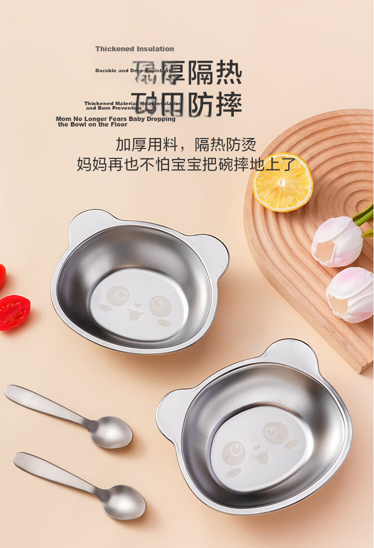 JD Original Lunch Tray, Elementary School Student Meal Box, Fast Food Serving Plate [5 Compartments Thickened And Deepened], 304 Stainless Steel, 28*22*4.5 9