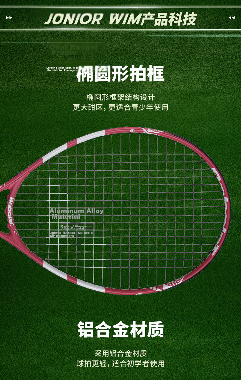 Babolat 2025 PD Li Na Wang Xinyu Adult Professional Full Carbon Tennis Racket with Pre-Strung Strings 10