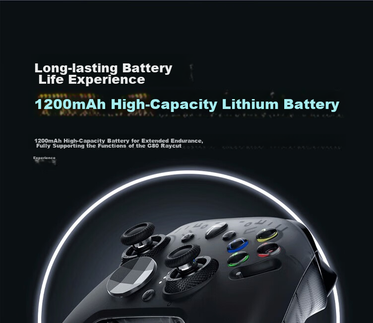 ThundeRobot G80 Thunder Blade Wireless Game Controller with HD Speaker, Force Feedback Switchable Joystick, Character Switching, Xbox-Like Bluetooth Motion Sensing PC Computer NS TV Steam White 21