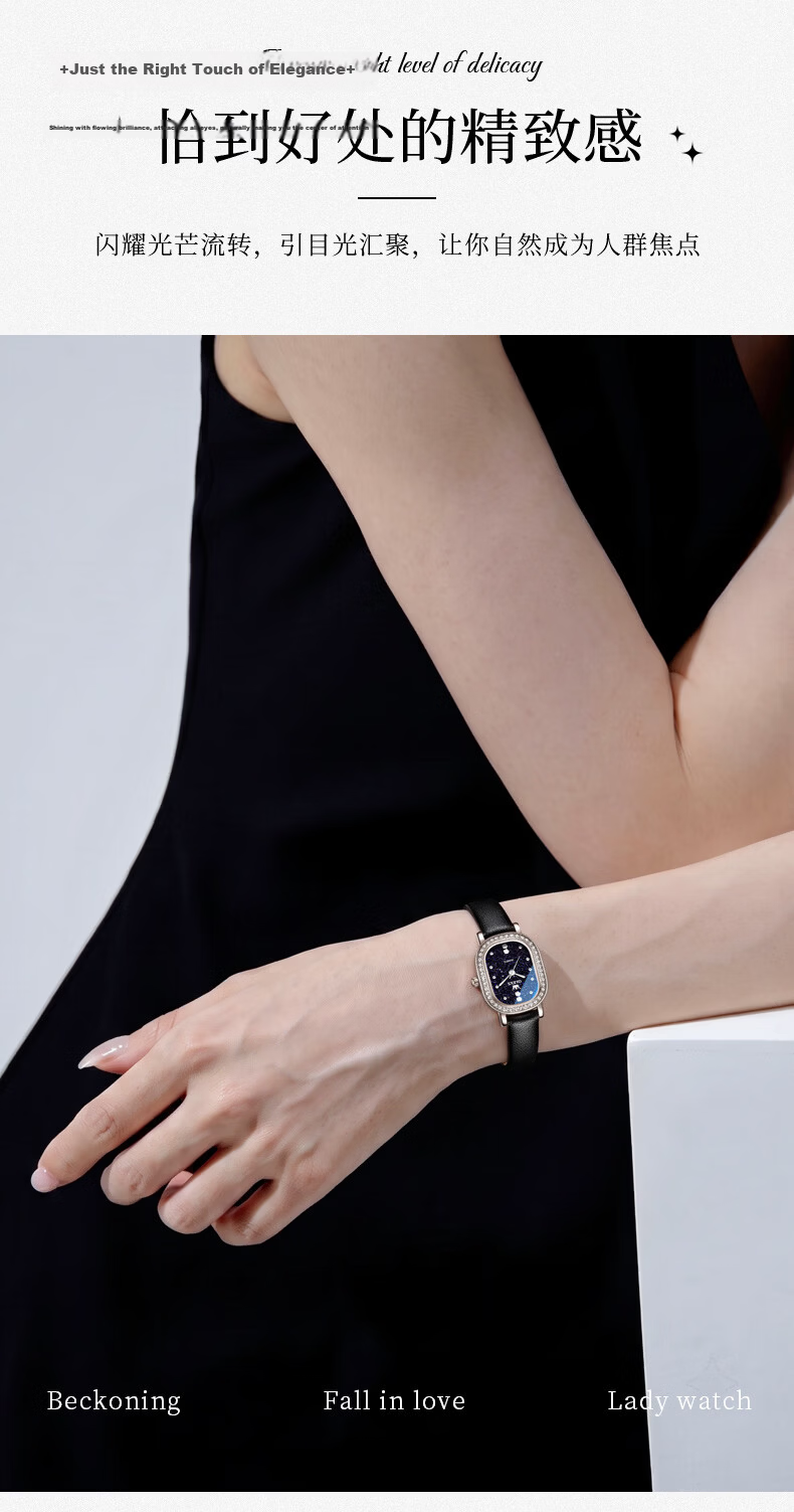 OLEVS New Square Women's Watch Swiss Certified Quartz Waterproof Luxury Birthday Gift for Girlfriend Wristwatch 12