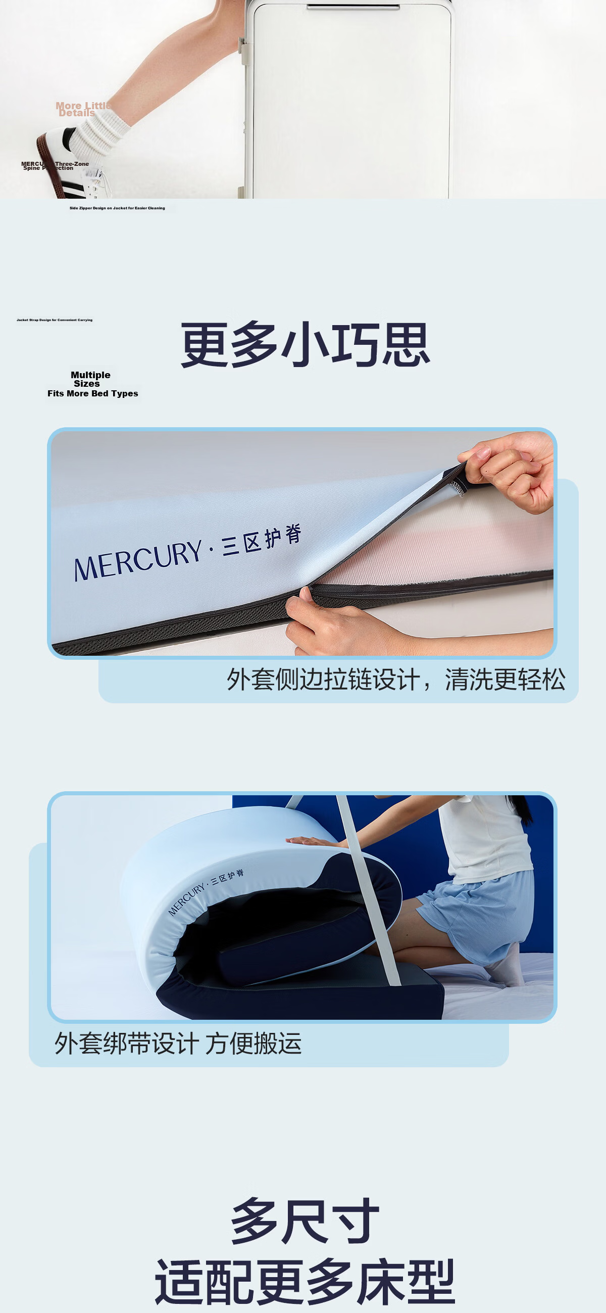Shuixingjiafang Memory Foam Mattress Pad, Single Bed Mattress, Student Dormitory Partition Bed Pad, Rental Apartment Tatami Floor Mat, for 1.2m Bed 12