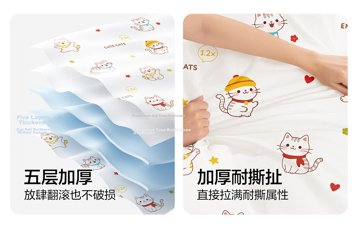 Buddygo Train Sleeper Disposable Bedding Set 3-Piece Thickened Quilt Cover Pillowcase Travel Sleeping Bag for Hard and Soft Sleeper Single Use 15